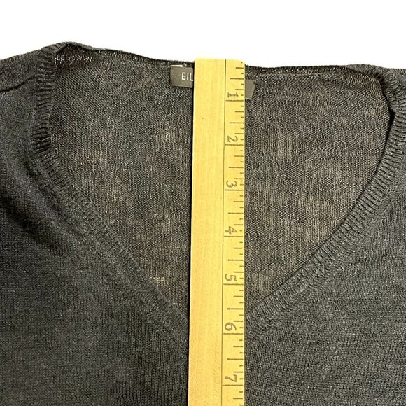 Eilleen Fisher Black Dress Size XSmall Asymmetrical Dress - Picture 13 of 15